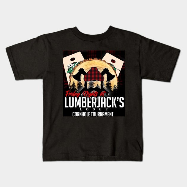 Lumber Jack's Friday Night Kids T-Shirt by River Valley Cornhole